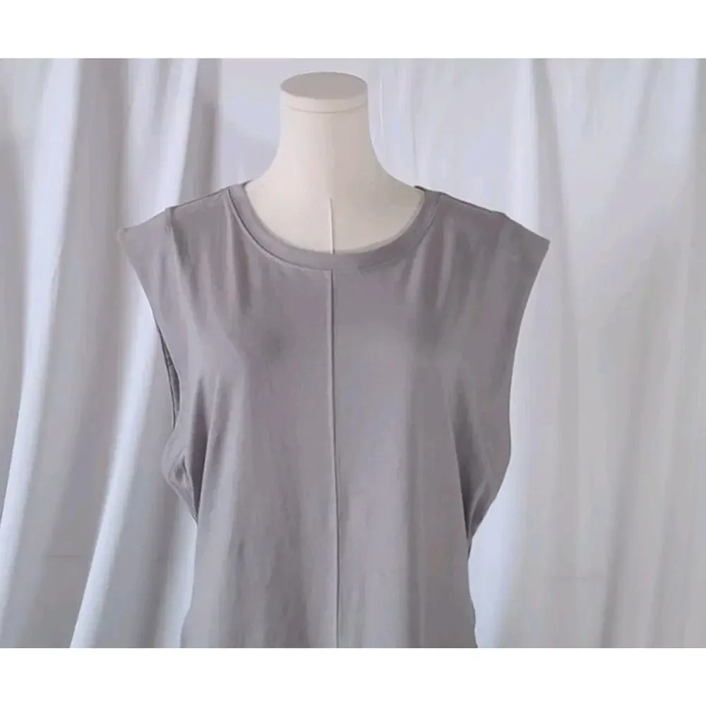 Free People Beach Frost Bite Gray Simone Midi Dress Large - Picture 5 of 8